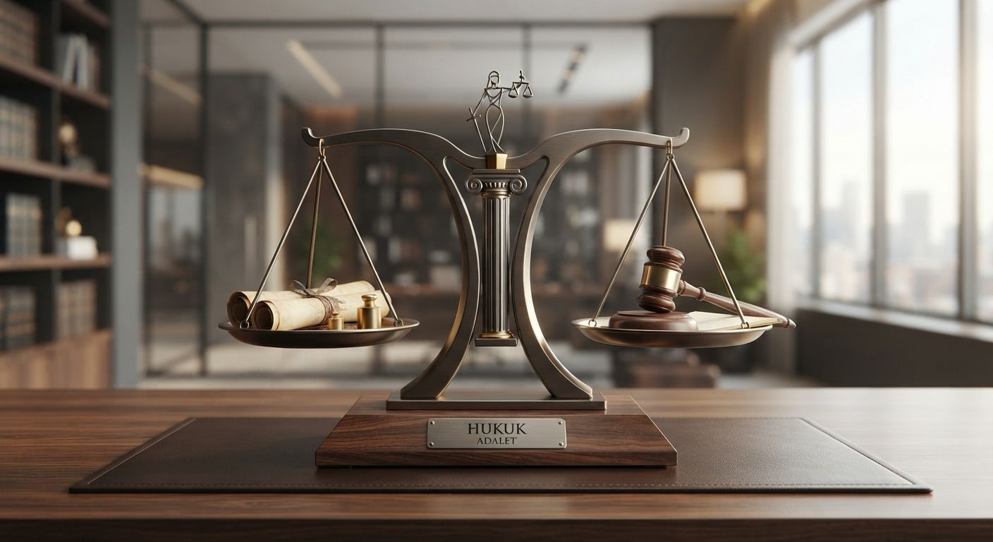 Hukuk ve adalet terazisi